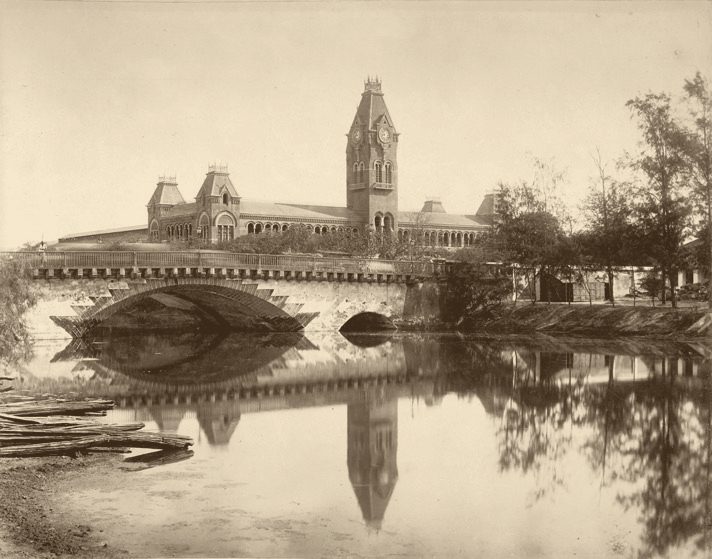 Madras Central Railway Station around 1880